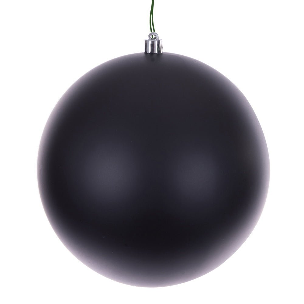 Shop For 6in Black Matte Seamless Ornament Balls (Set of 6)