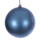Shop For 6in Denim Blue Matte Ball Ornament (4 pack)