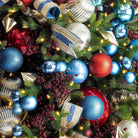 Shop For 6in Denim Blue Pearl Ball Ornament (4 pack)
