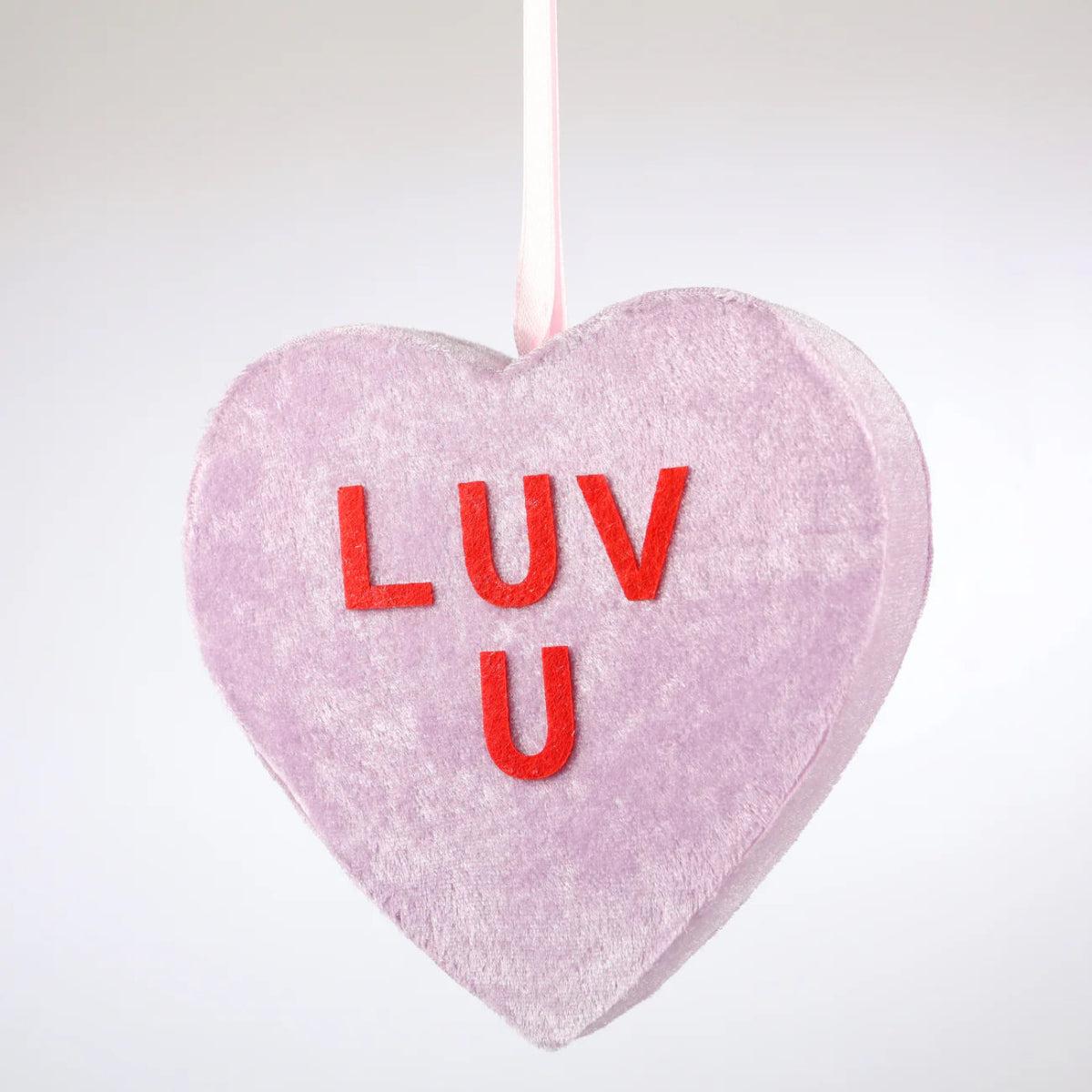 Shop For 6in Luv U Hanging Heart: Lt. Purple