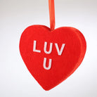 Shop For 6in Luv U Hanging Heart: Red