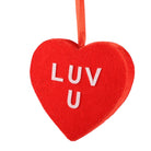 Shop For 6in Luv U Hanging Heart: Red
