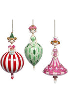 Shop For 7" Festive Girl Ornaments (Set of 3)