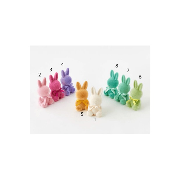 Shop For 7" Flocked Sitting Bunny (Assorted Colors)