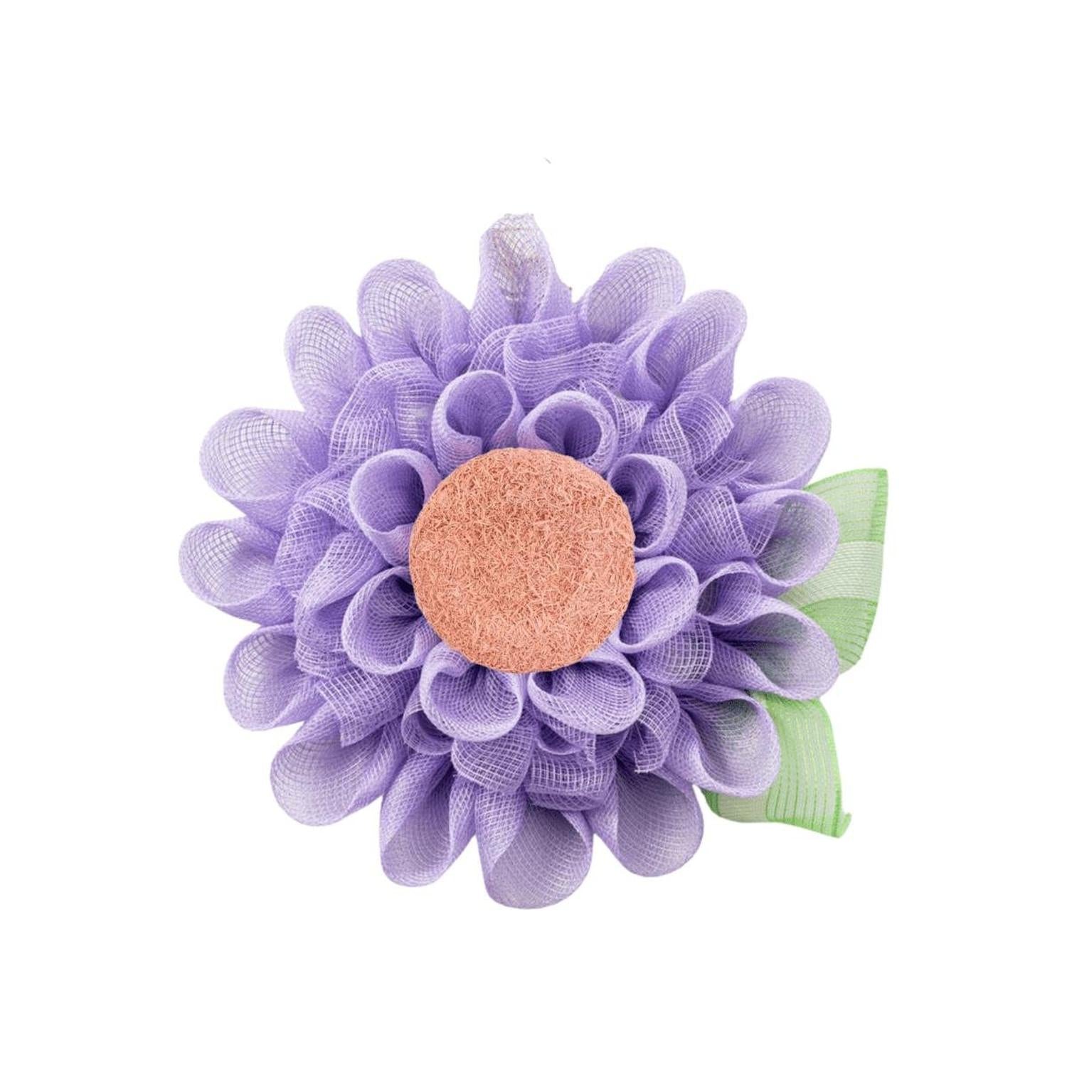 7" Flower Center: Pink