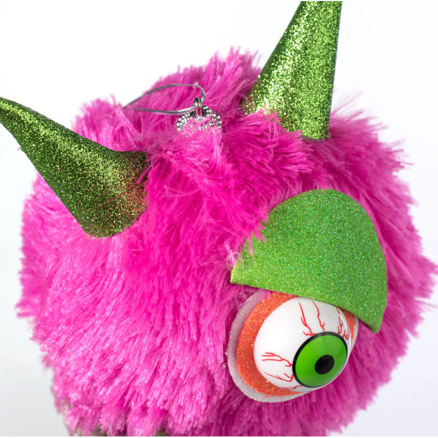 Shop For 7" Furry Monster Ornament: Pink