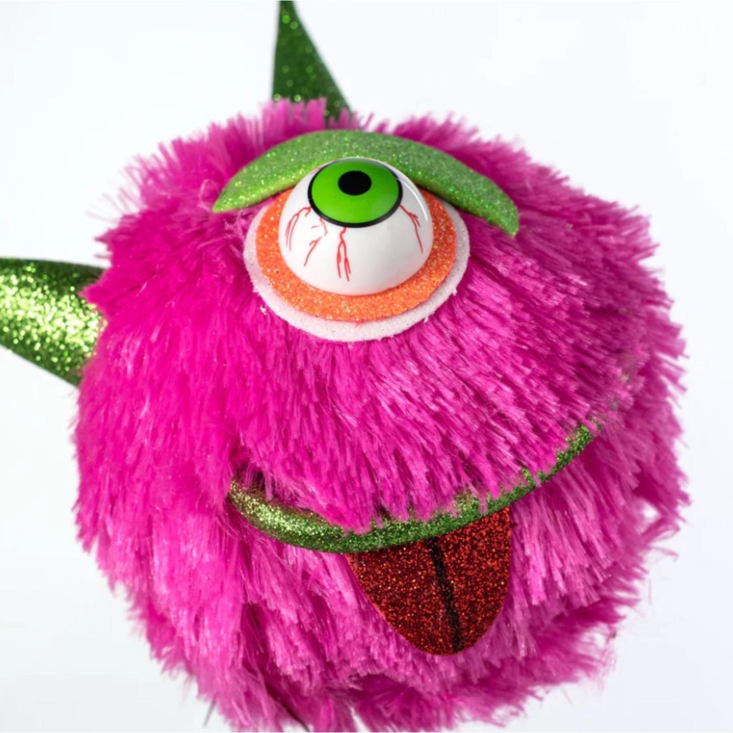 Shop For 7" Furry Monster Ornament: Pink