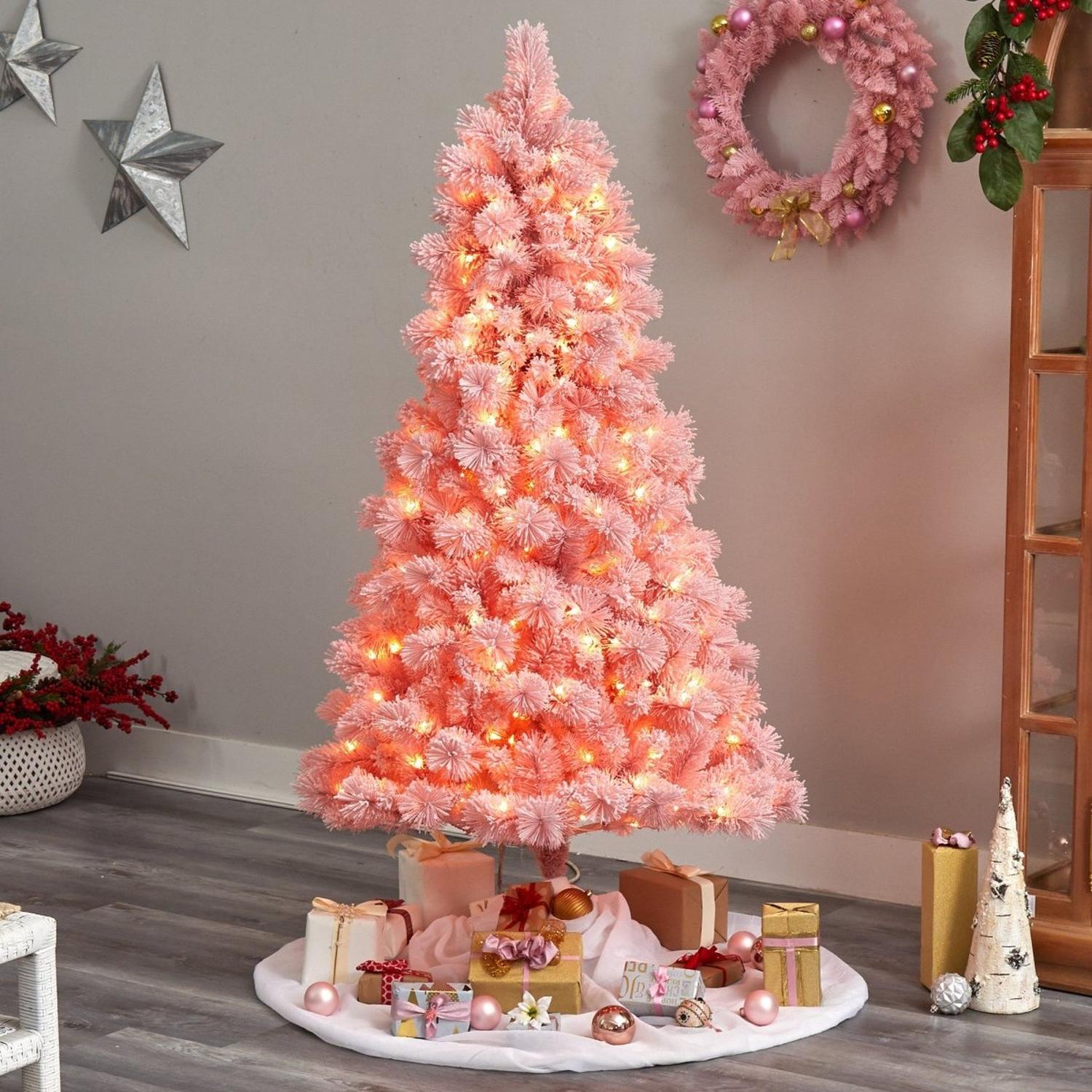 Shop For 7' Holiday Pink Cashmere Christmas Tree