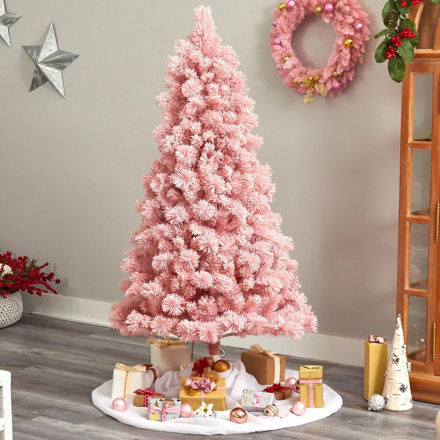 Shop For 7' Holiday Pink Cashmere Christmas Tree