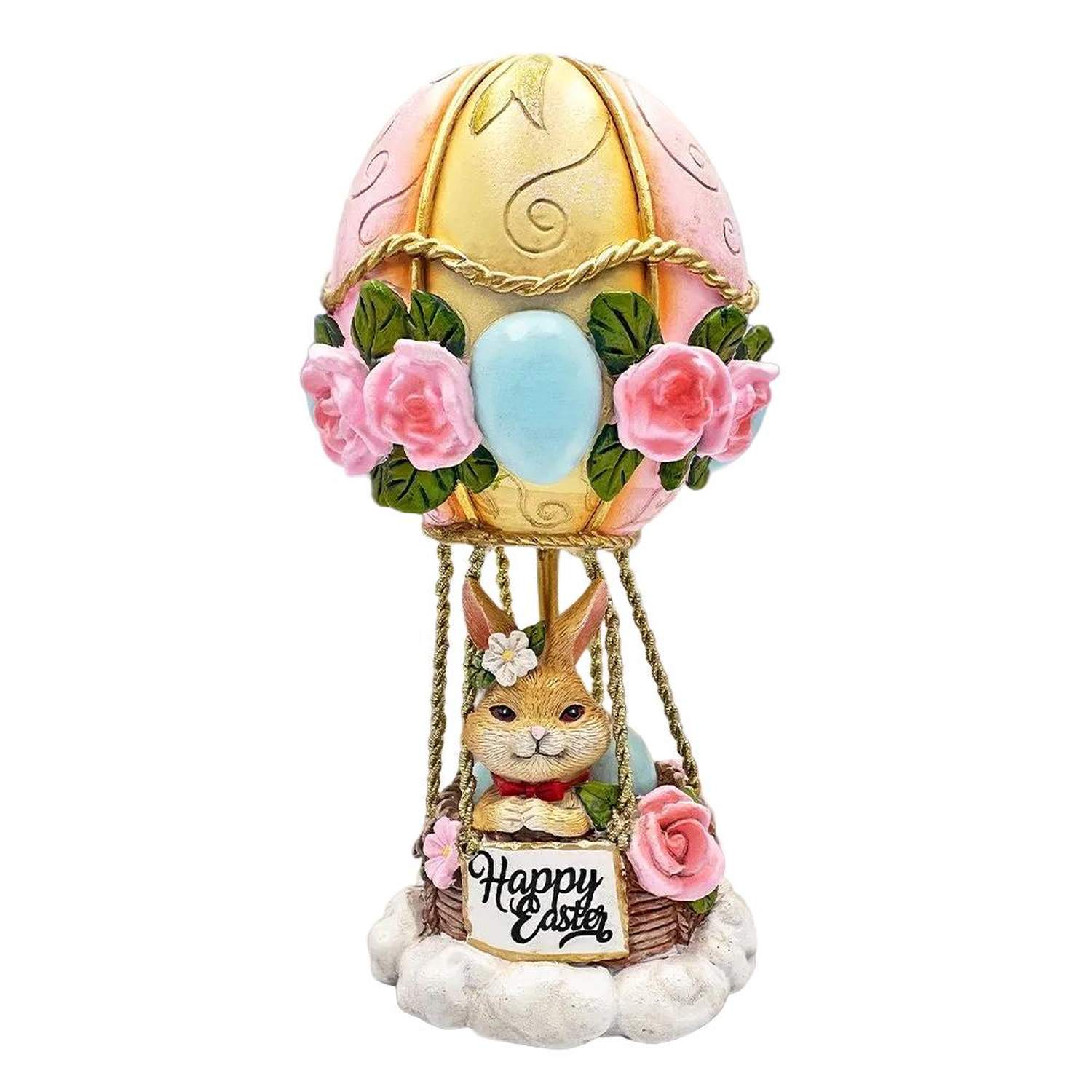 Shop For 7 inch Easter Bunny Hot Air Balloon Figurine