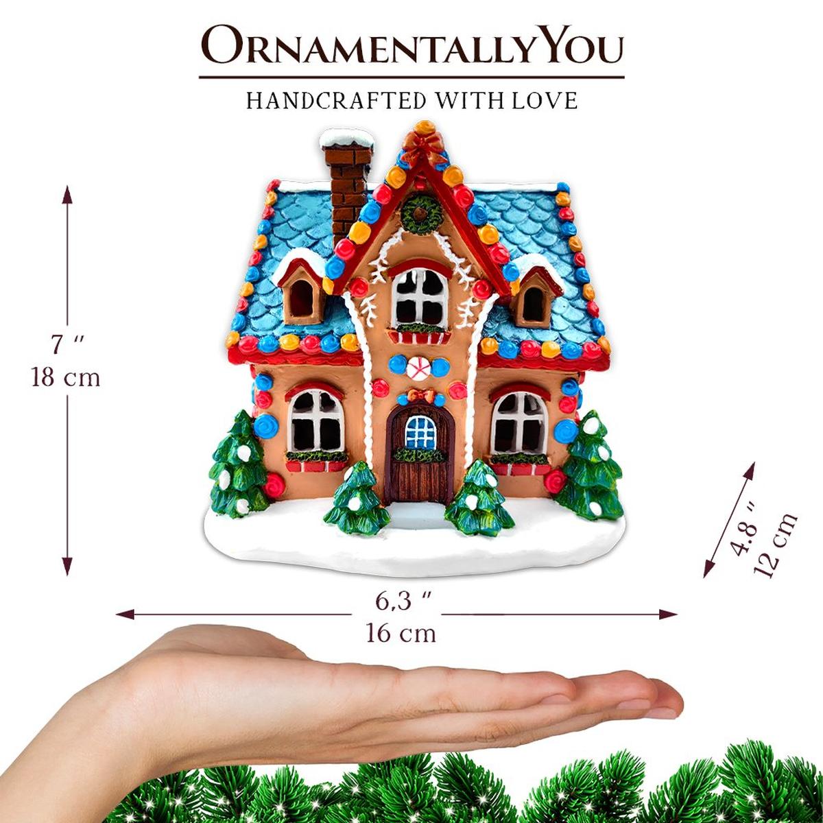 Shop For 7" LED Whimsically Sweet Gingerbread House
