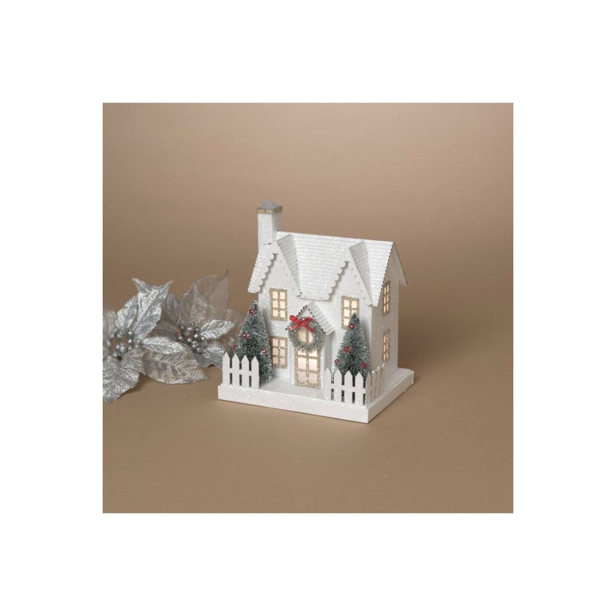 Shop For 7" Lighted Holiday House with Trees