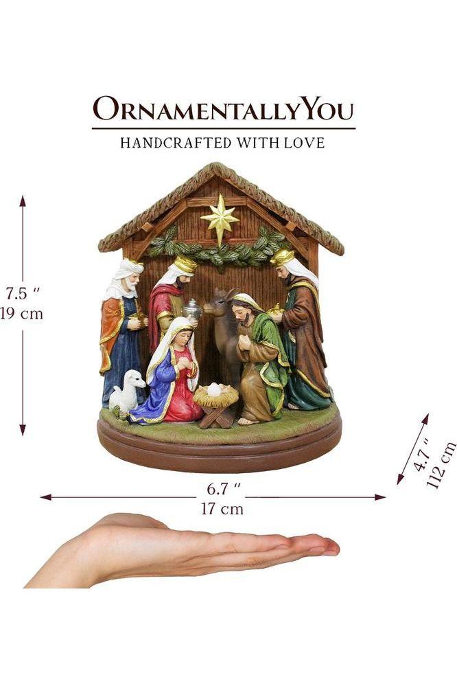 Shop For 7" Radiant Nativity Scene Statue Figurine