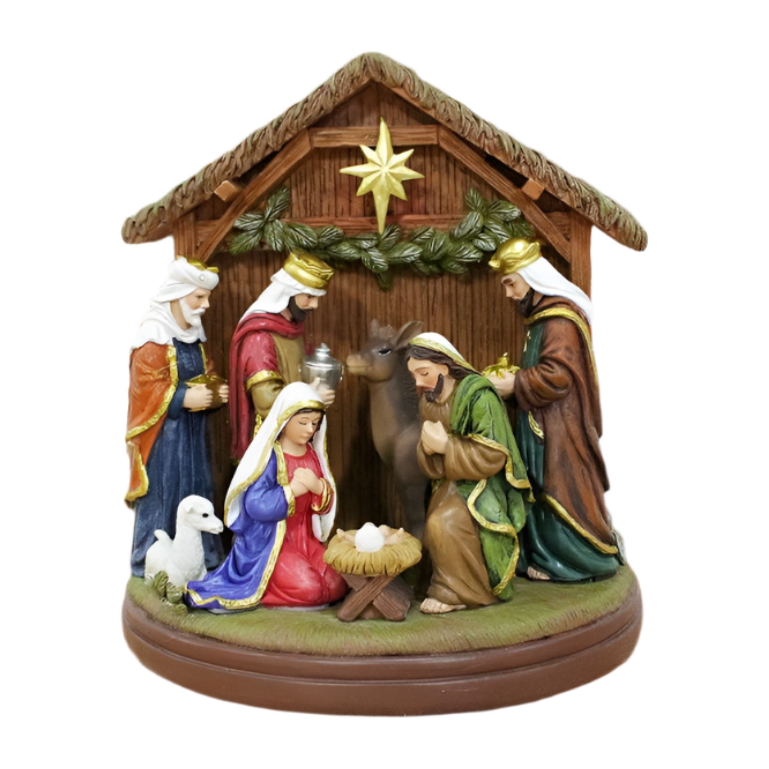 Shop For 7" Radiant Nativity Scene Statue Figurine