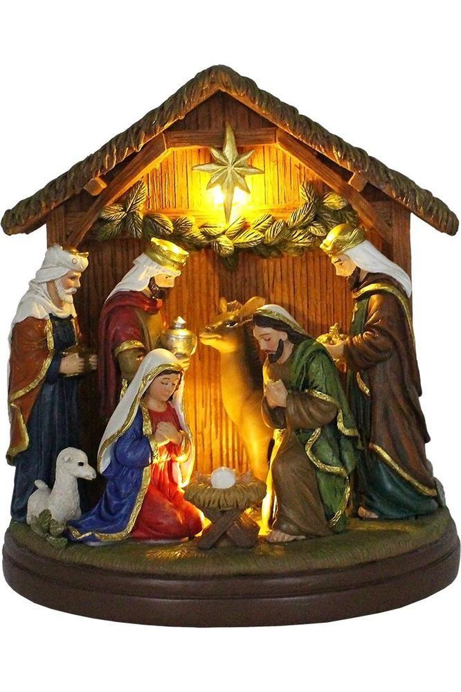 Shop For 7" Radiant Nativity Scene Statue Figurine