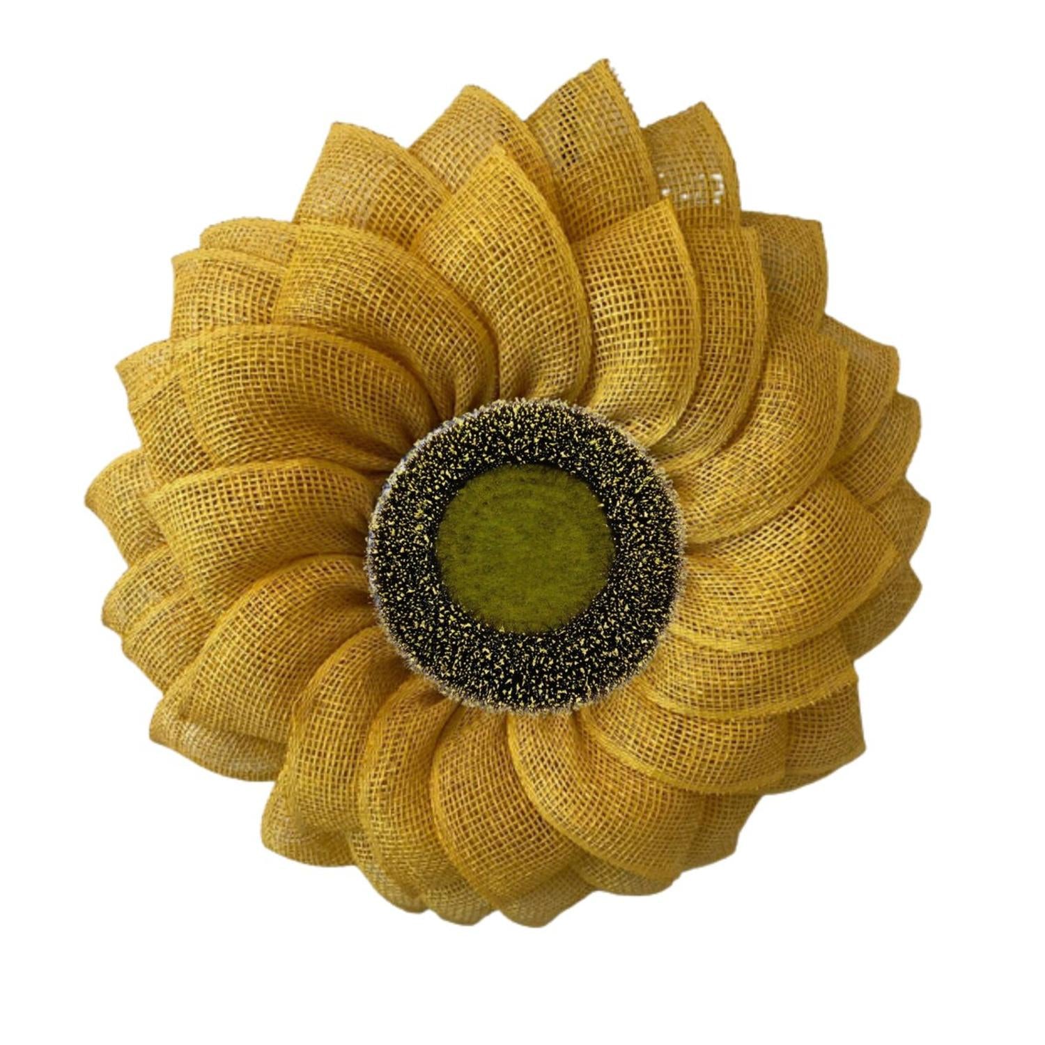 Shop For 7" Sunflower Flower Center: Yellow/Black at Michelle's aDOORable Creations