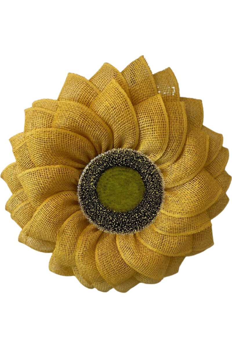 Shop For 7" Sunflower Flower Center: Yellow/Black at Michelle's aDOORable Creations