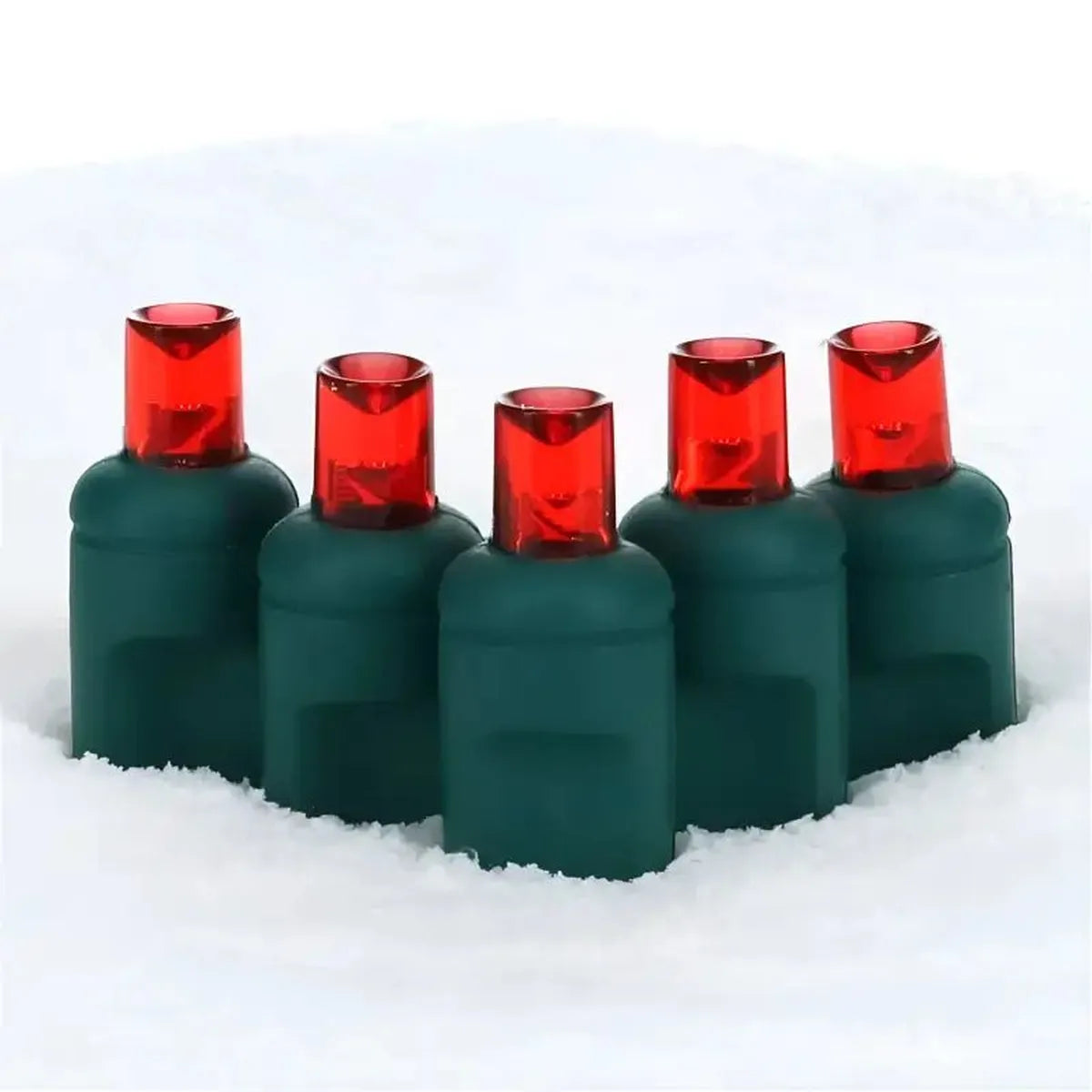 Shop For 70 5mm Red LED Christmas Lights, 4" Spacing