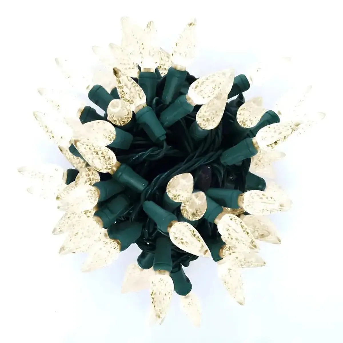 Shop For 70 C6 Warm White LED Christmas Lights, 4" Spacing
