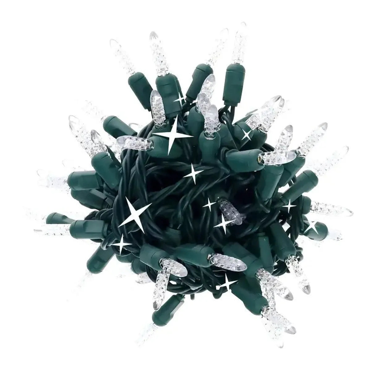 Shop For 70 M5 Cool White Twinkle LED Christmas Lights, 4" Spacing