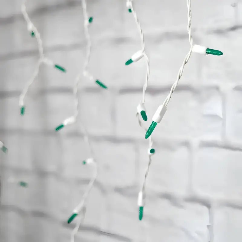 Shop For 70 M5 Green LED Icicle Lights
