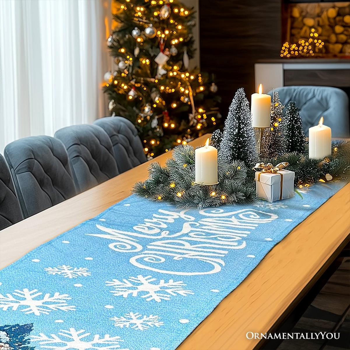 Shop For 72" Christmas Winter Cabin Table Runner