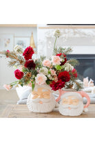 Shop For 7.5" Ceramic Pink Santa Mug Container