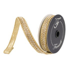 Shop For .75" Chevron Crystal Ribbon: Gold (5 Yards)