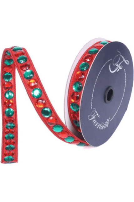 Shop For .75" Gumdrop Garland Ribbon: Red/Green (5 Yards)