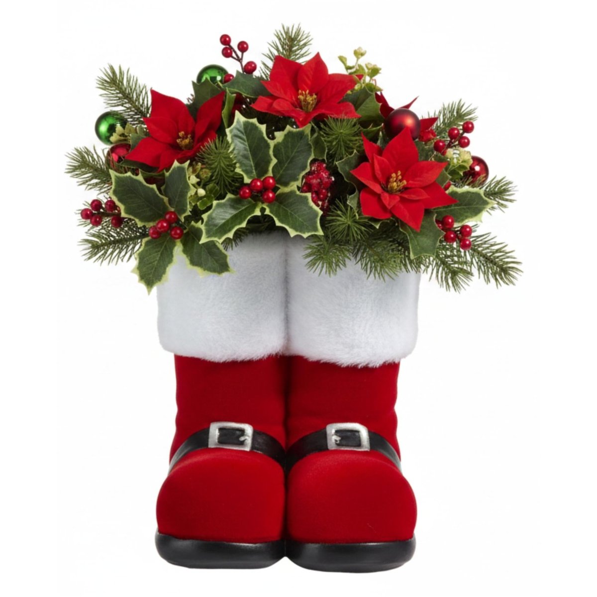 Shop For 7.5 inch Resin Red Flocked Boot