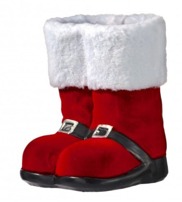 Shop For 7.5 inch Resin Red Flocked Boot