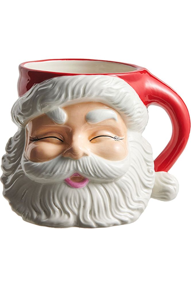 Shop For 7.5" Red Santa Mug Ceramic Container