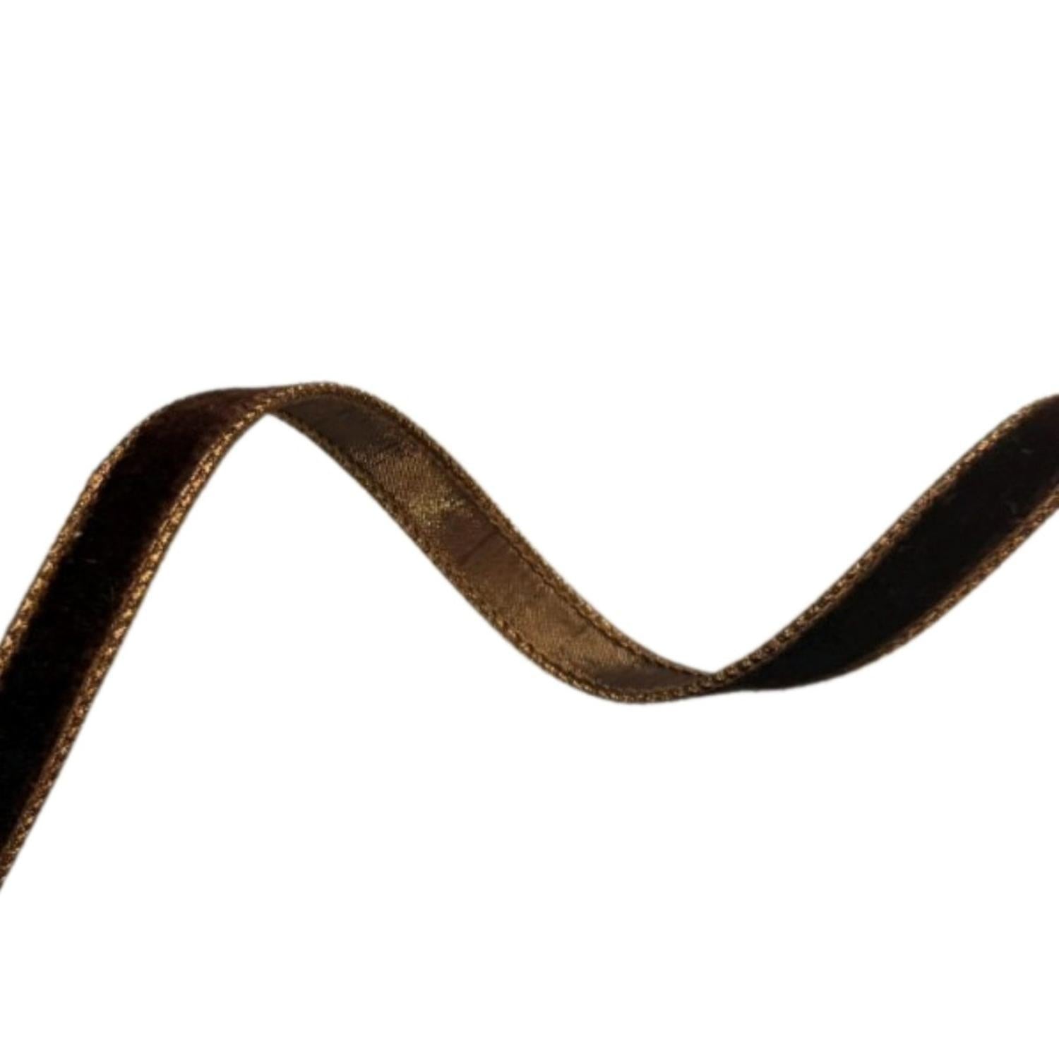 Shop For .75" Velvet Luster Ribbon: Chocolate Brown (10 Yards)