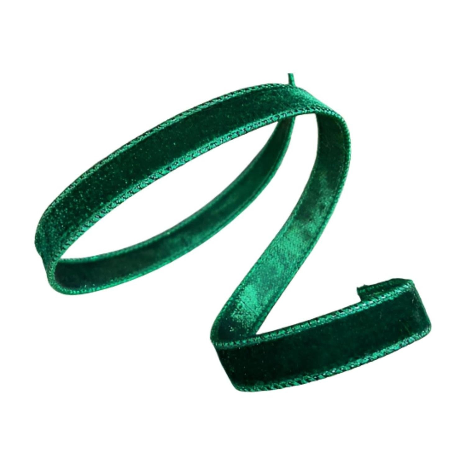 .75" Velvet Luster Ribbon: Emerald Green (10 Yards)