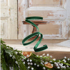 Shop For .75" Velvet Luster Ribbon: Emerald Green (10 Yards)