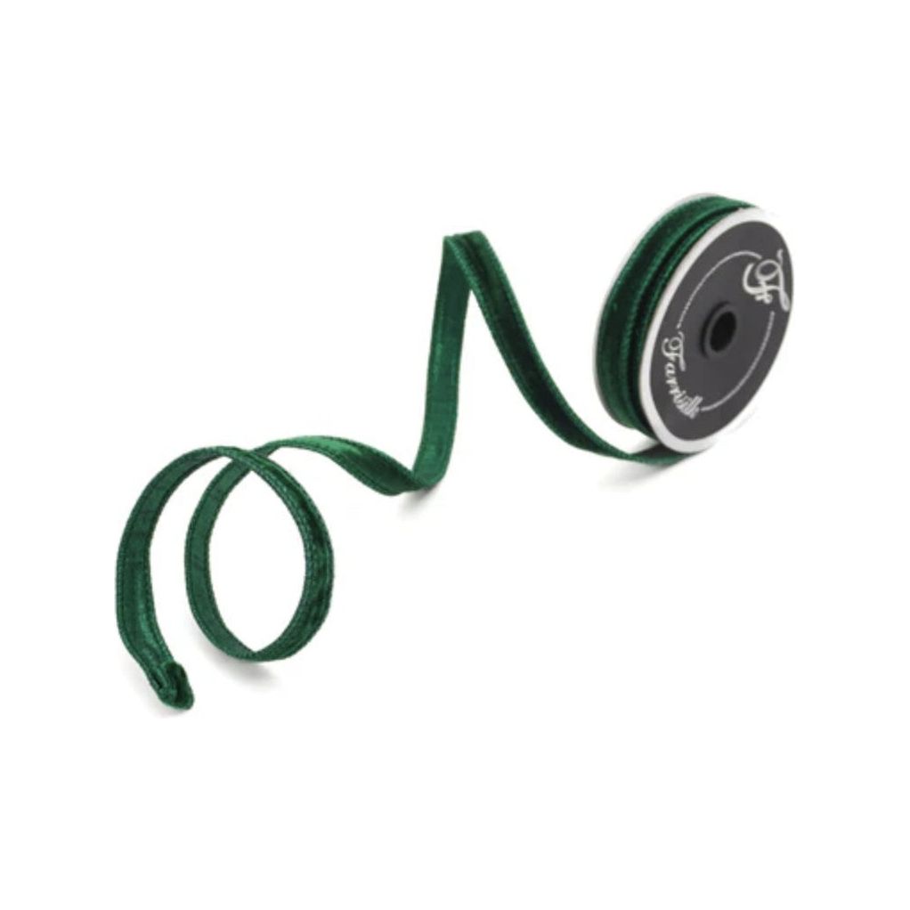 Shop For .75" Velvet Luster Ribbon: Emerald Green (10 Yards)