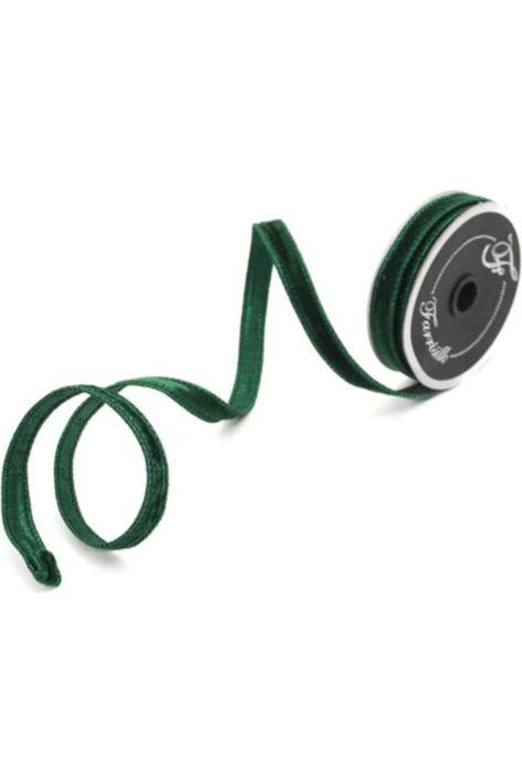 Shop For .75" Velvet Luster Ribbon: Emerald Green (10 Yards)