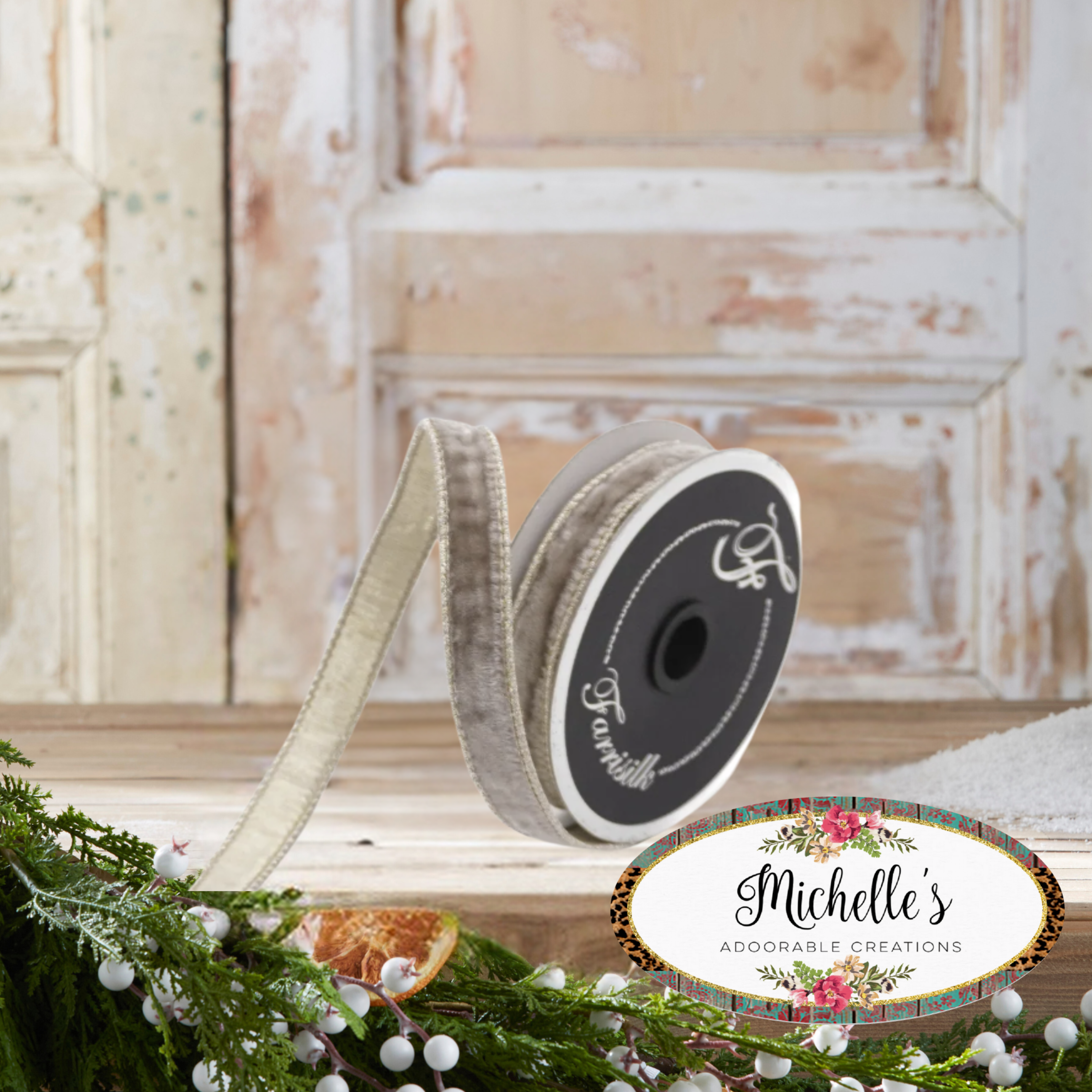 Shop For .75" Velvet Luster Ribbon: Mink (10 Yards)