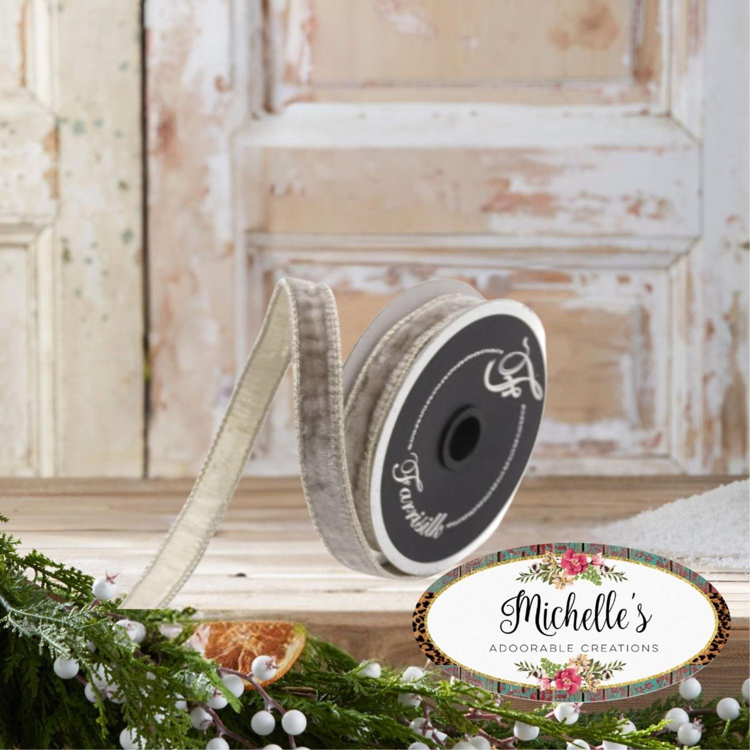 .75" Velvet Luster Ribbon: Mink (10 Yards)