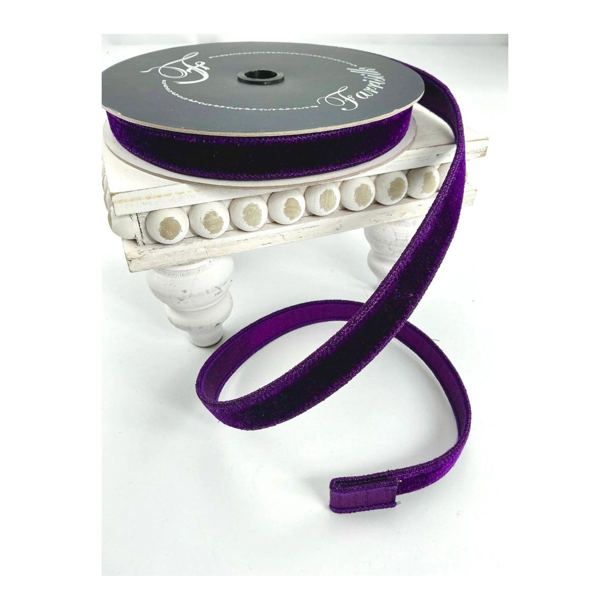 Shop For .75" Velvet Luster Ribbon: Purple (10 Yards)