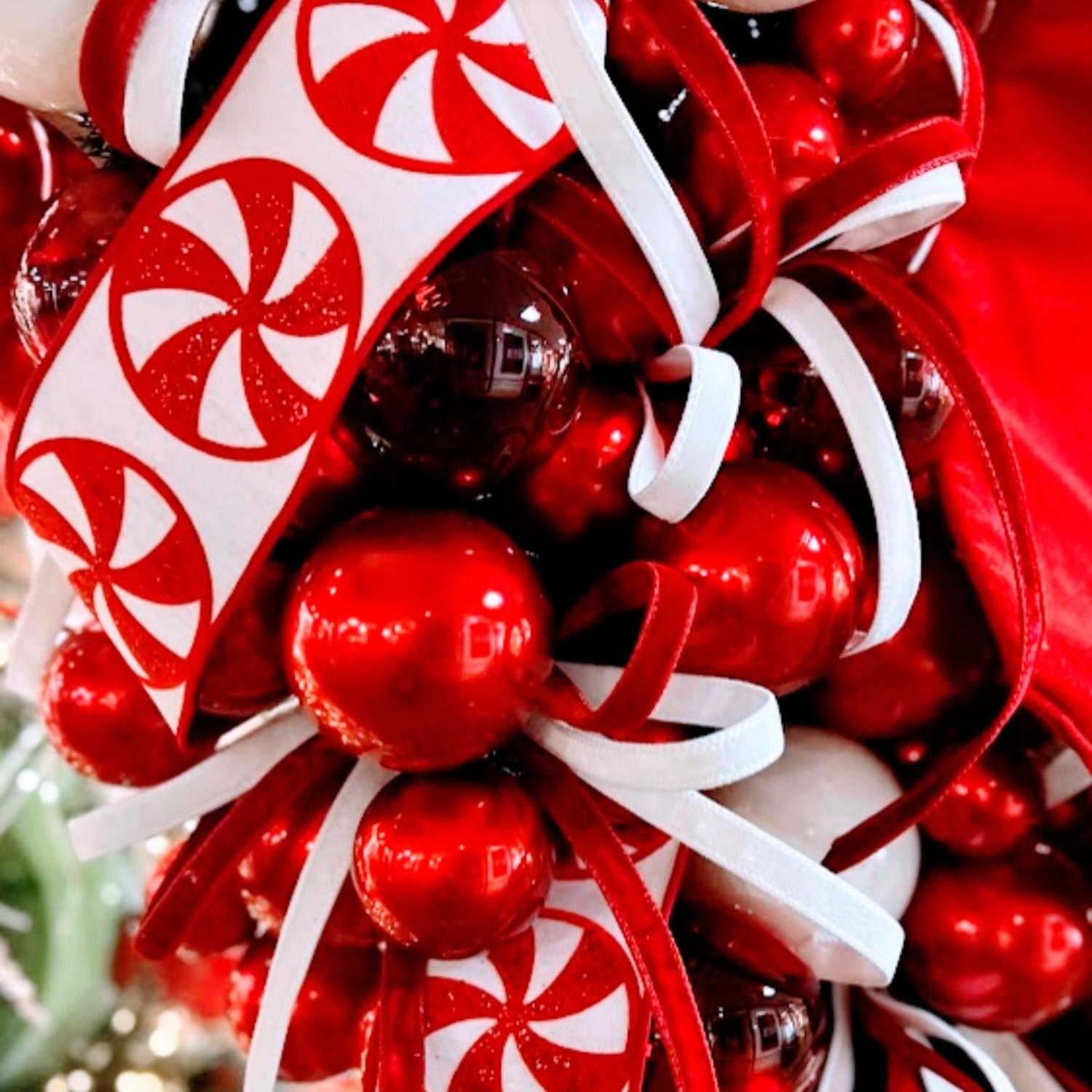 .75" Velvet Luster Ribbon: Red (10 Yards)