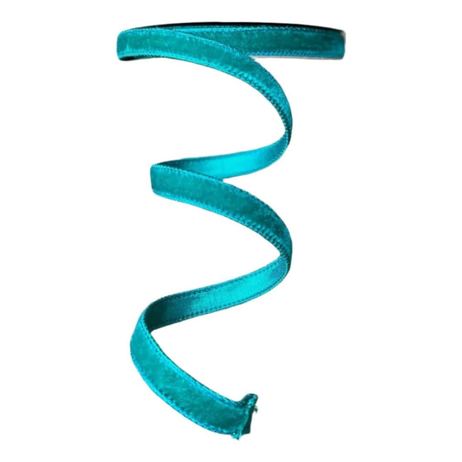 .75" Velvet Luster Ribbon: Teal (10 Yards)