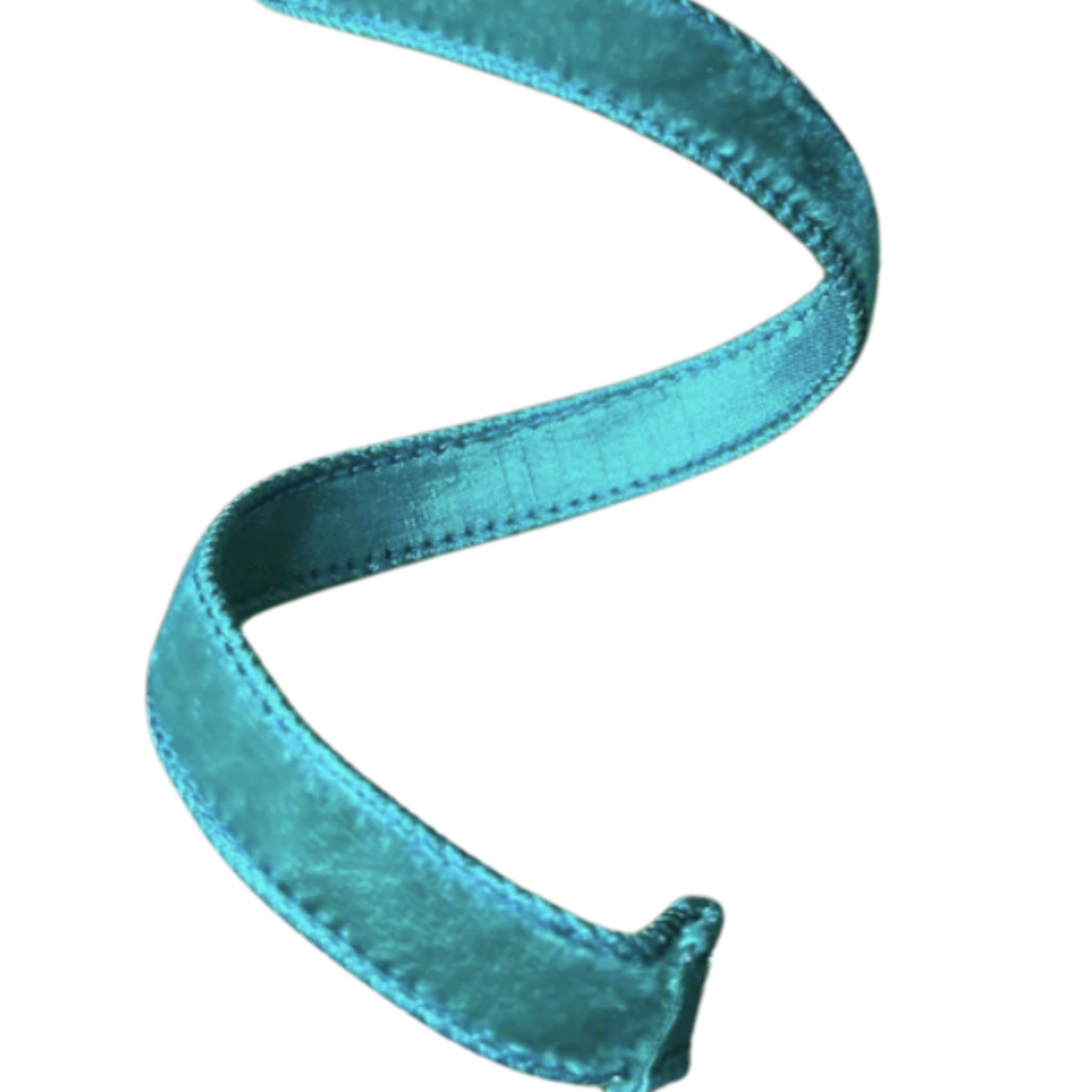Shop For .75" Velvet Luster Ribbon: Teal (10 Yards)