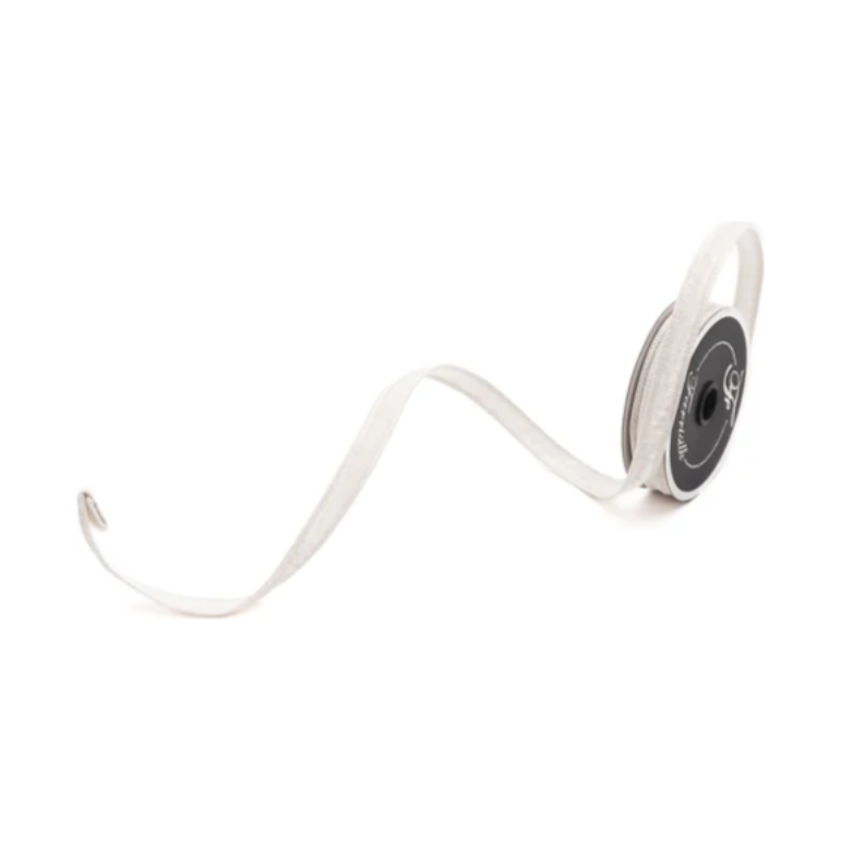 Shop For .75" Velvet Luster Ribbon: White (10 Yards)