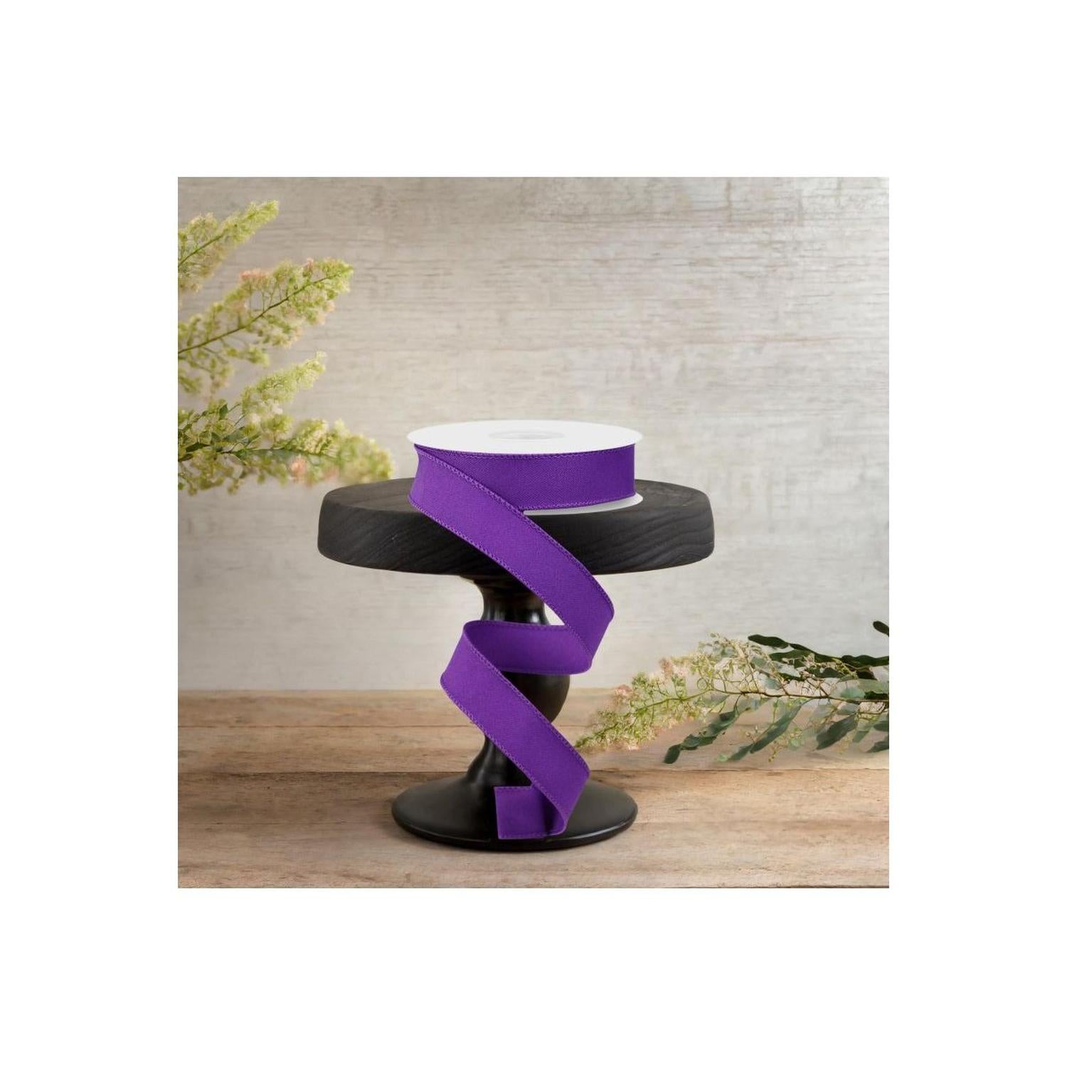 Shop For 7/8" Diagonal Weave Ribbon: Purple (10 Yards)