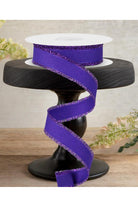 Shop For 7/8" Fuzzy Edge Ribbon: Purple (10 Yards)