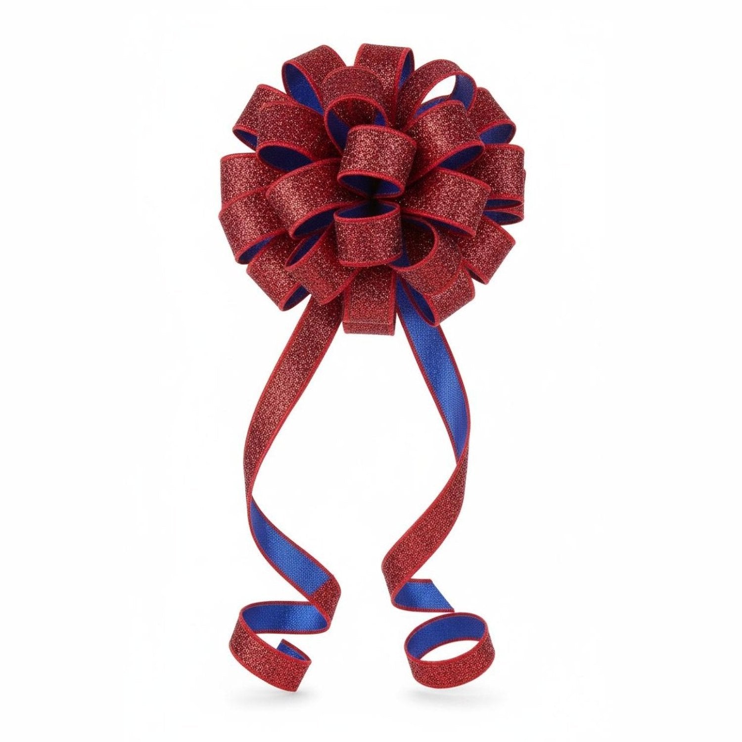 Shop For 7/8" Glitter Fused Ribbon: Red/Blue (10 Yards)