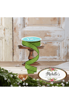 Shop For 7/8" Glitter Vertical Stripe Ribbon: Lime Green (10 Yards)