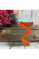 Shop For 7/8" Glitter Vertical Stripe Ribbon: Orange (10 Yards)