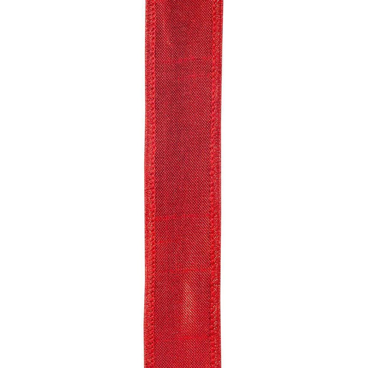 Shop For 7/8 inch Metallic Dupioni Ribbon: Red (10 Yards)